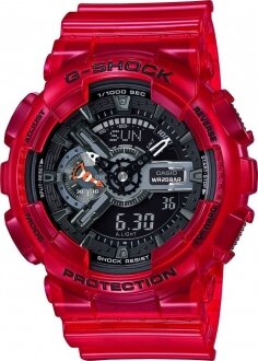 Casio G-Shock GA-110CR-4ADR Şeffaf Kırmızı / Siyah / Gri Kol Saati kullananlar yorumlar